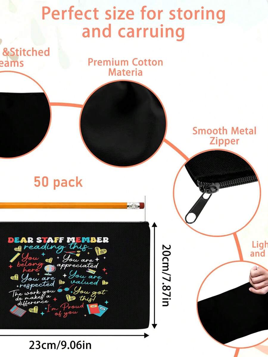 Canvas Backpack Casual - Durable Canvas Zipper Pouch Multi Purpose