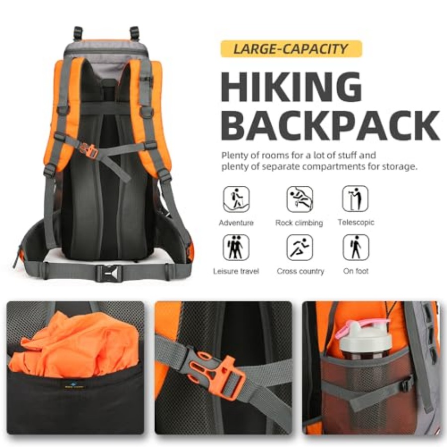 60L Hiking Backpack for Men an - Hiking Backpack Waterproof incelemesi ve fiyatı