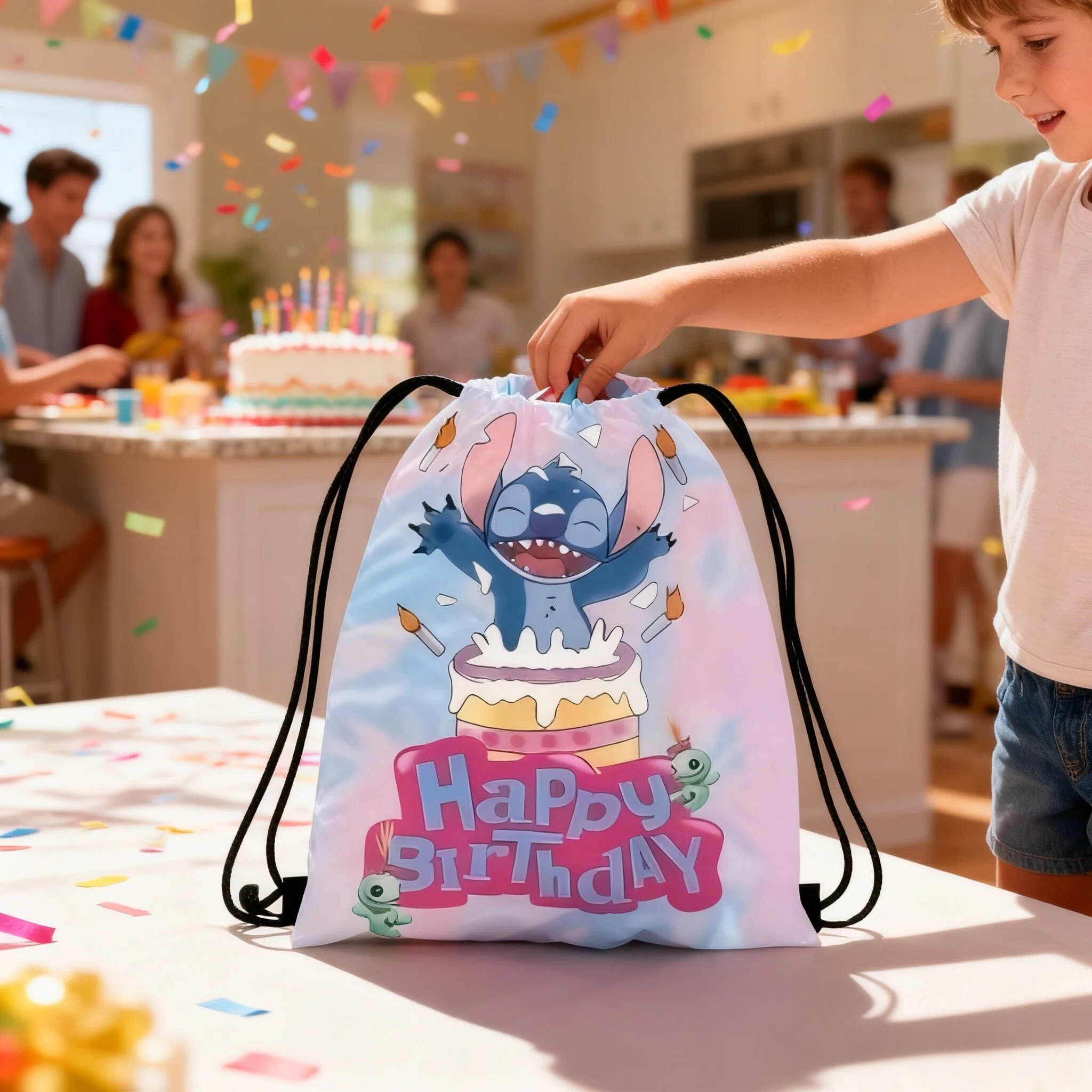 Disney Stitch Storage Bags Set - Drawstring Gym Bag incelemesi ve fiyatı