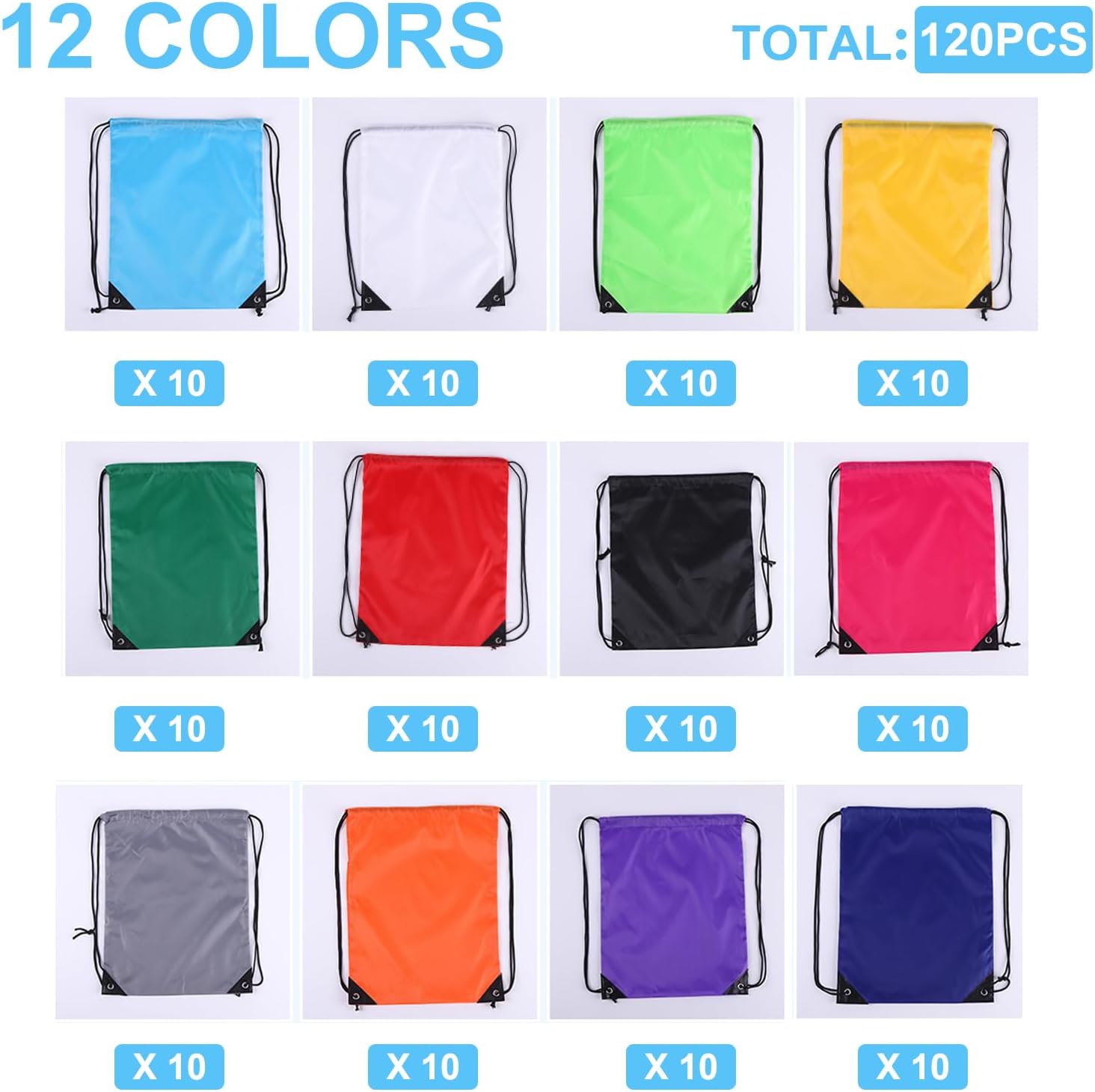 120PCS Drawstring Backpack Bul - Drawstring Gym Bag incelemesi ve fiyatı