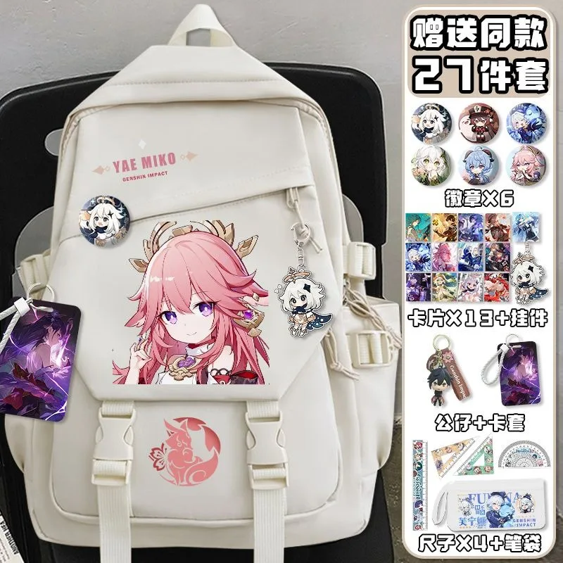 Black White, Genshin Impact, S - School Backpack Teen incelemesi ve fiyatı