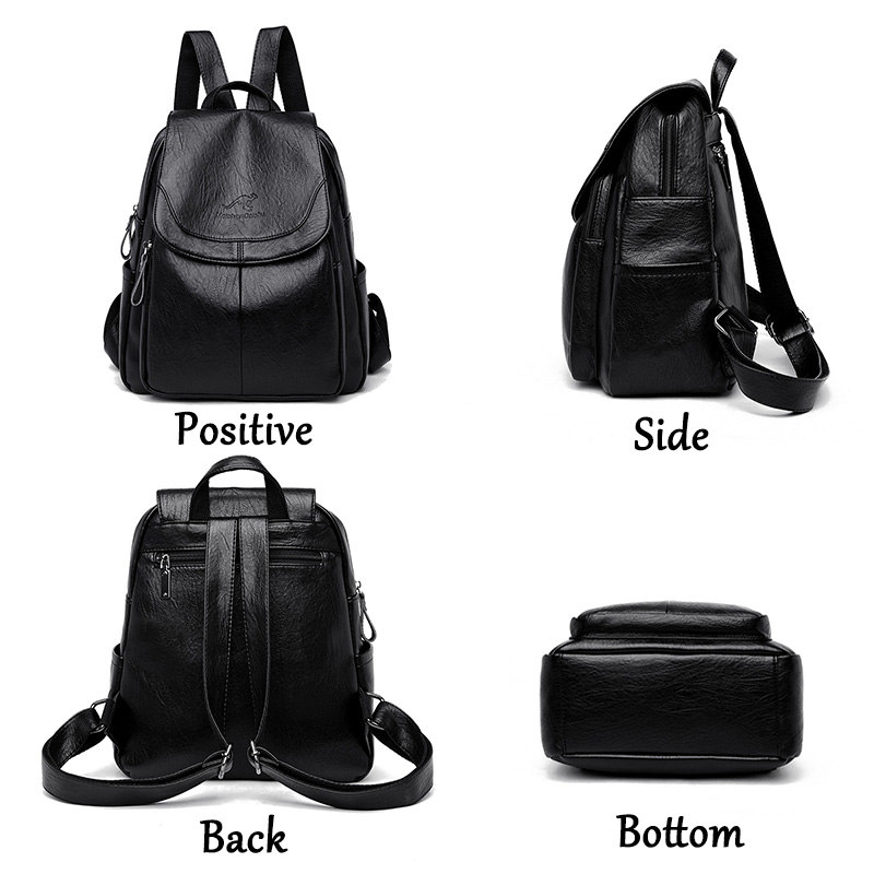 9 Color Women Soft Leather Bac - Leather Backpack Vintage incelemesi ve fiyatı