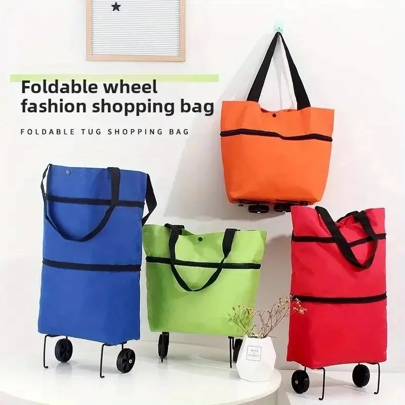 1pc Portable Shopping Cart wit - Foldable Backpack Small incelemesi ve fiyatı