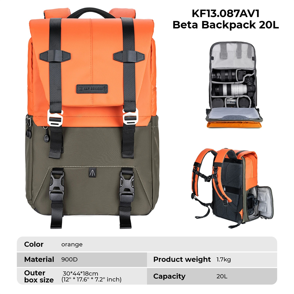 K&F CONCEPT Camera Backpack Tr - Laptop Backpack 15.6 incelemesi ve fiyatı