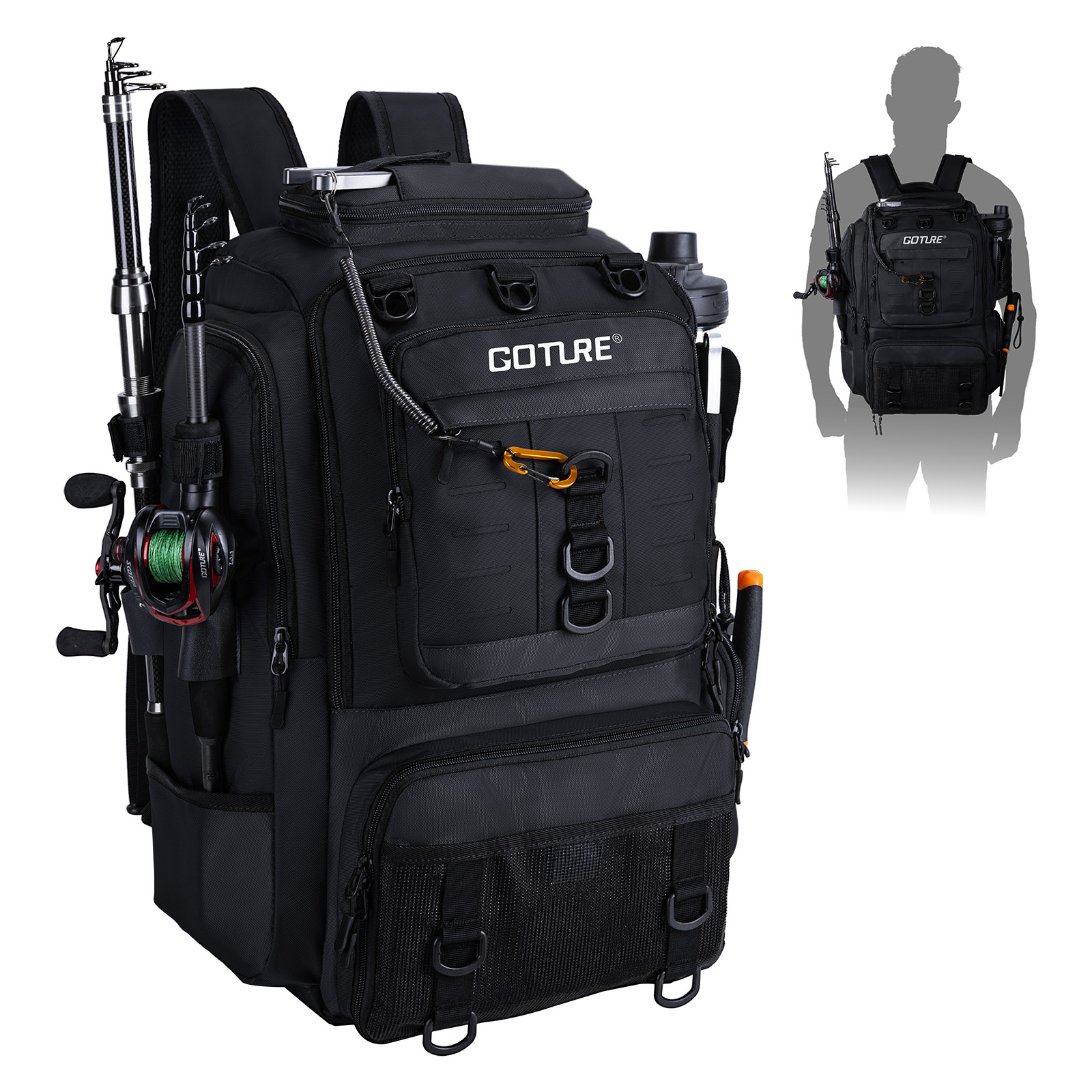 Goture Fishing Bag with Rod Ho - Backpack Insert Organizer incelemesi ve fiyatı