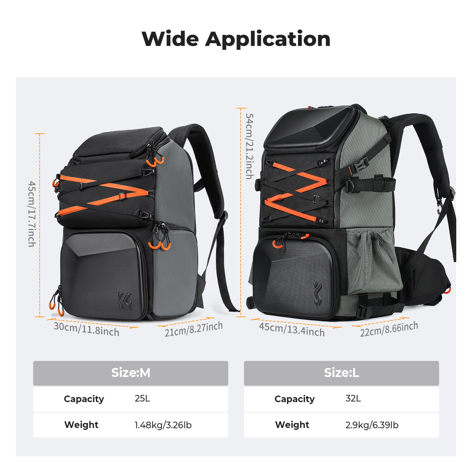 K&F CONCEPT 25L Outdoor Camera - Rain Cover Backpack incelemesi ve fiyatı