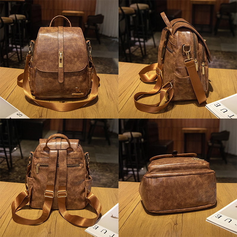 College Women Backpacks Design - Leather Backpack Vintage incelemesi ve fiyatı