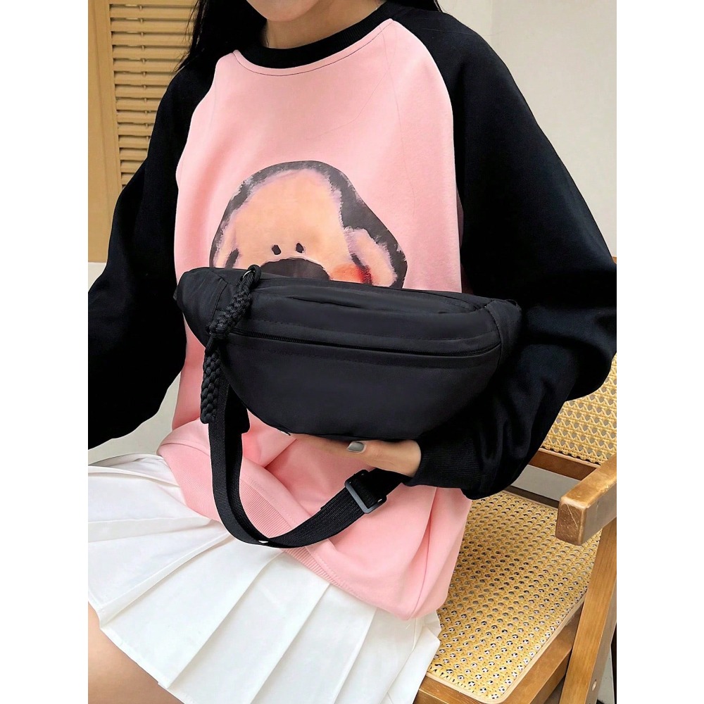 Large Capacity Nylon Chest Bag - Sling Backpack Shoulder incelemesi ve fiyatı