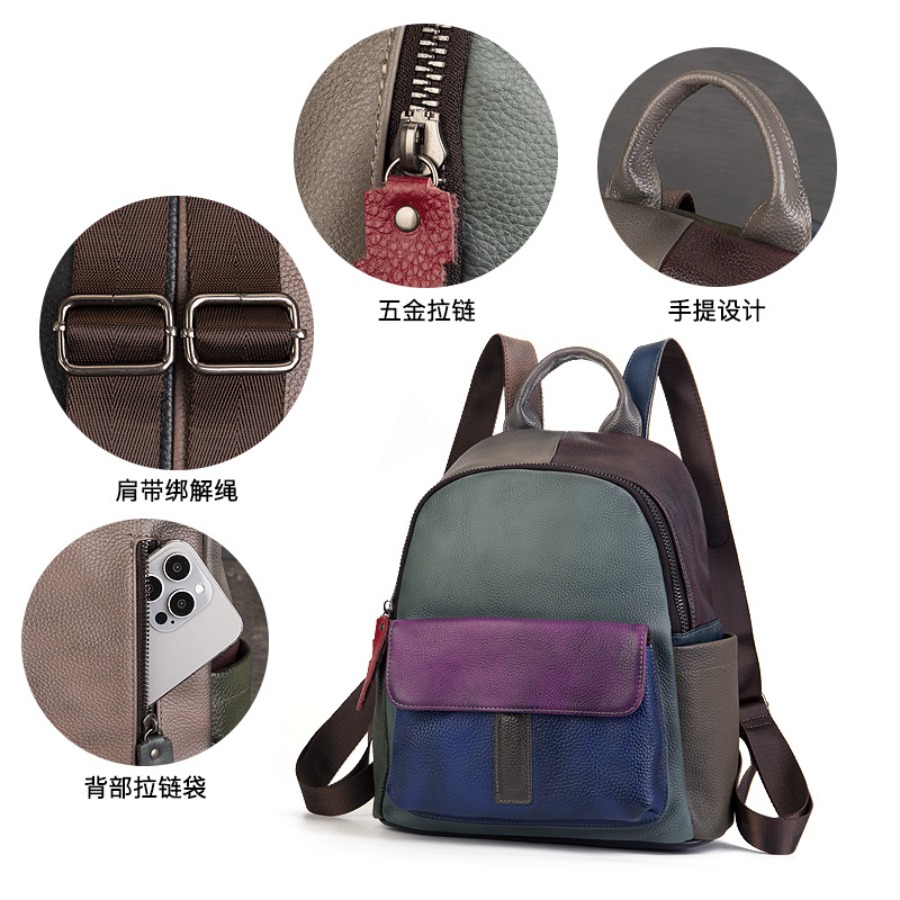 【New Arrival】 Vintage Color Bl - Leather Backpack Vintage incelemesi ve fiyatı
