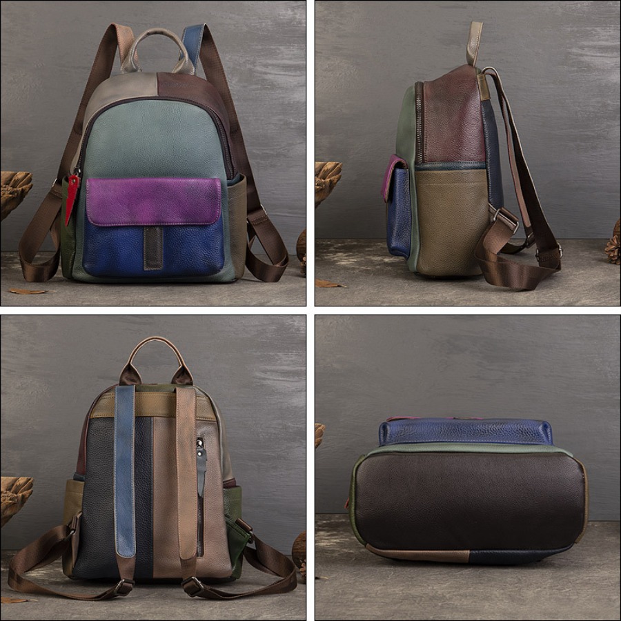 【New Arrival】 Vintage Color Bl - Leather Backpack Vintage incelemesi ve fiyatı