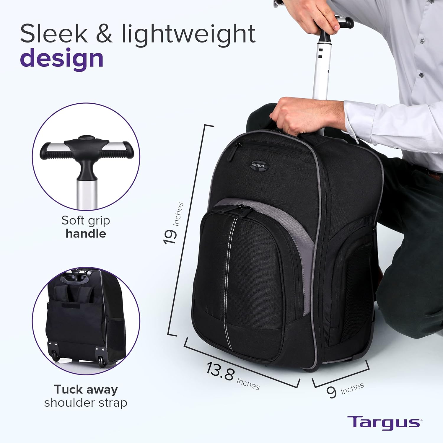 16 Inch Rolling Backpack with  - Laptop Sleeve Removable incelemesi ve fiyatı