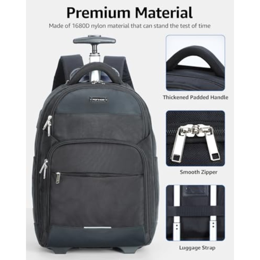 Rolling Backpack 30L Travel La - Laptop Backpack 15.6 incelemesi ve fiyatı