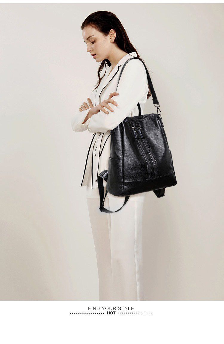 Women Soft Leather Backpack Sc - Canvas Backpack Casual incelemesi ve fiyatı