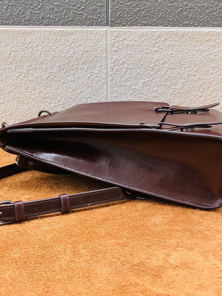 British Style Vintage Cow Spli - Leather Backpack Vintage incelemesi ve fiyatı