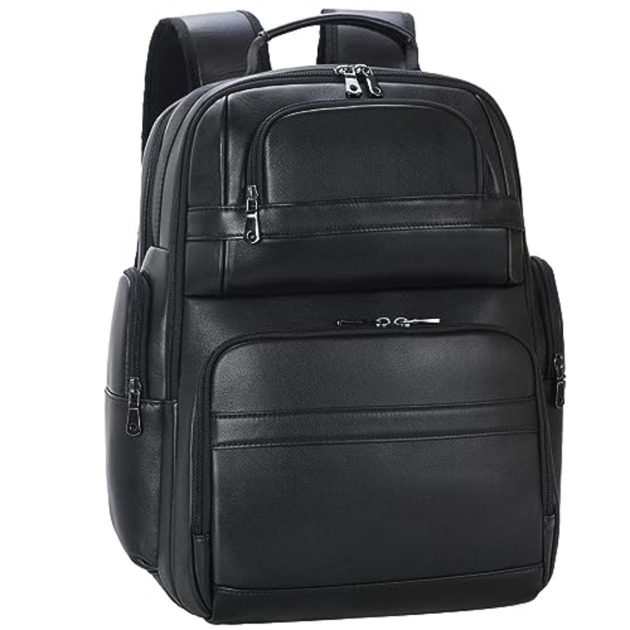 Men's Vintage Leather Backpack - Laptop Backpack 15.6 incelemesi ve fiyatı