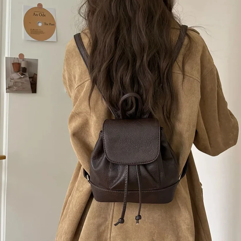Small Fashion Backpacks School - Leather Backpack Vintage incelemesi ve fiyatı