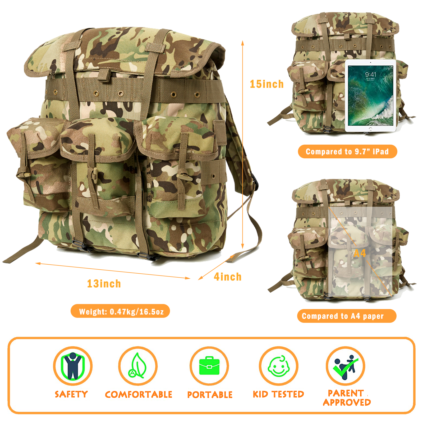 MT Mini Alice Pack for Kids, M - Rucksack Military Style incelemesi ve fiyatı