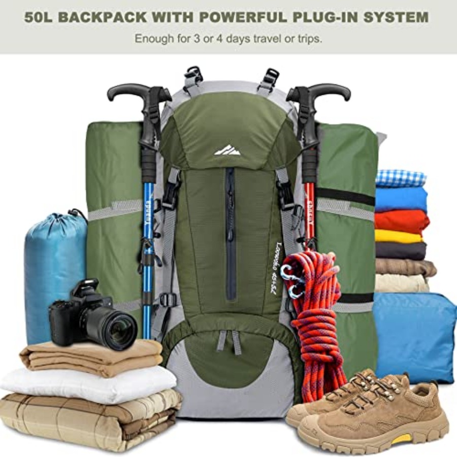 Loowoko 50L Hiking Backpack, W - Hiking Backpack Waterproof incelemesi ve fiyatı