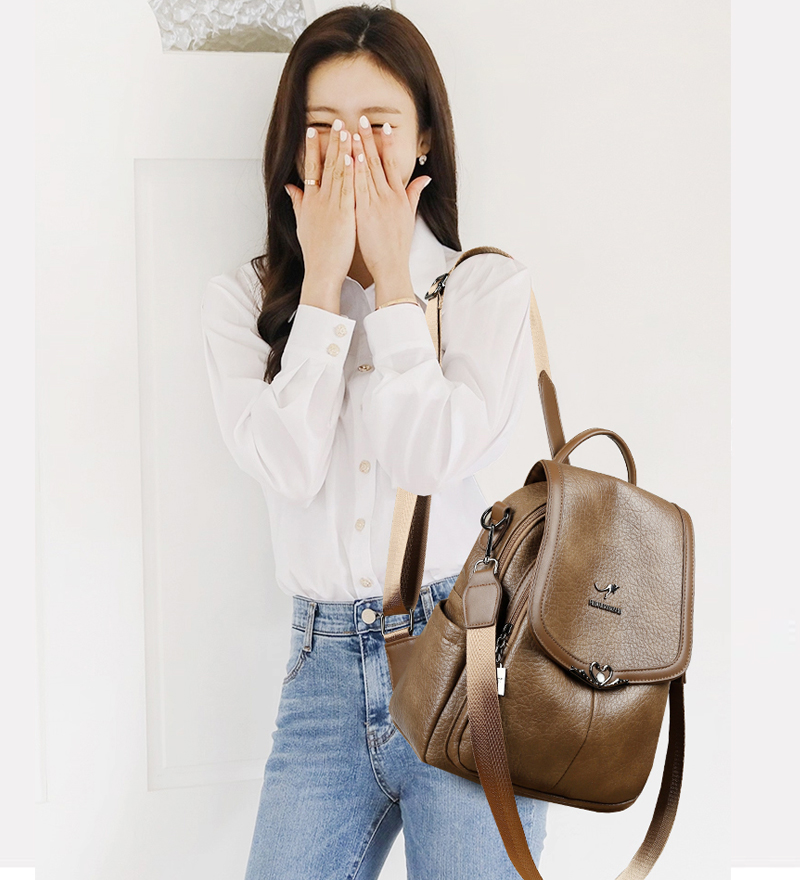 2026 new Ladies Bookbag Rucksa - Leather Backpack Vintage incelemesi ve fiyatı