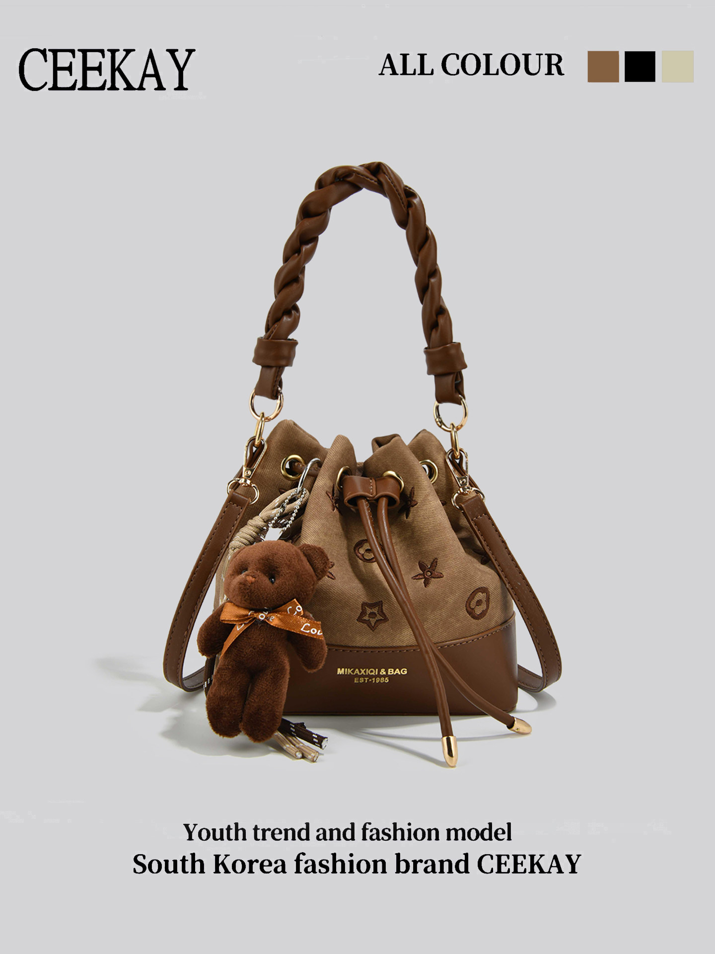 CEEKAY Vintage Drawstring Buck - Leather Backpack Vintage incelemesi ve fiyatı