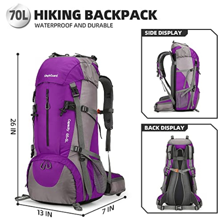 70L Hiking Backpack with Rain  - Hiking Backpack Waterproof incelemesi ve fiyatı