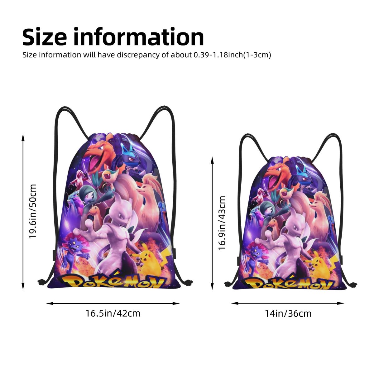 Cute Cartoon Manga Poke-Mon Ba - Drawstring Gym Bag incelemesi ve fiyatı