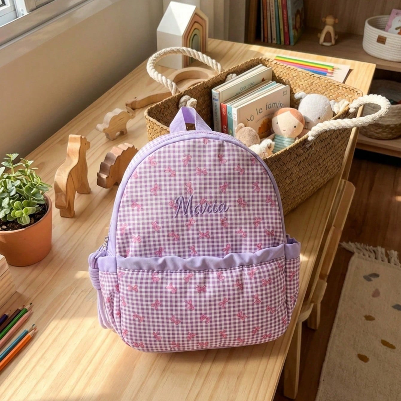 Custom Name-Letter Embroidered - School Backpack Teen incelemesi ve fiyatı