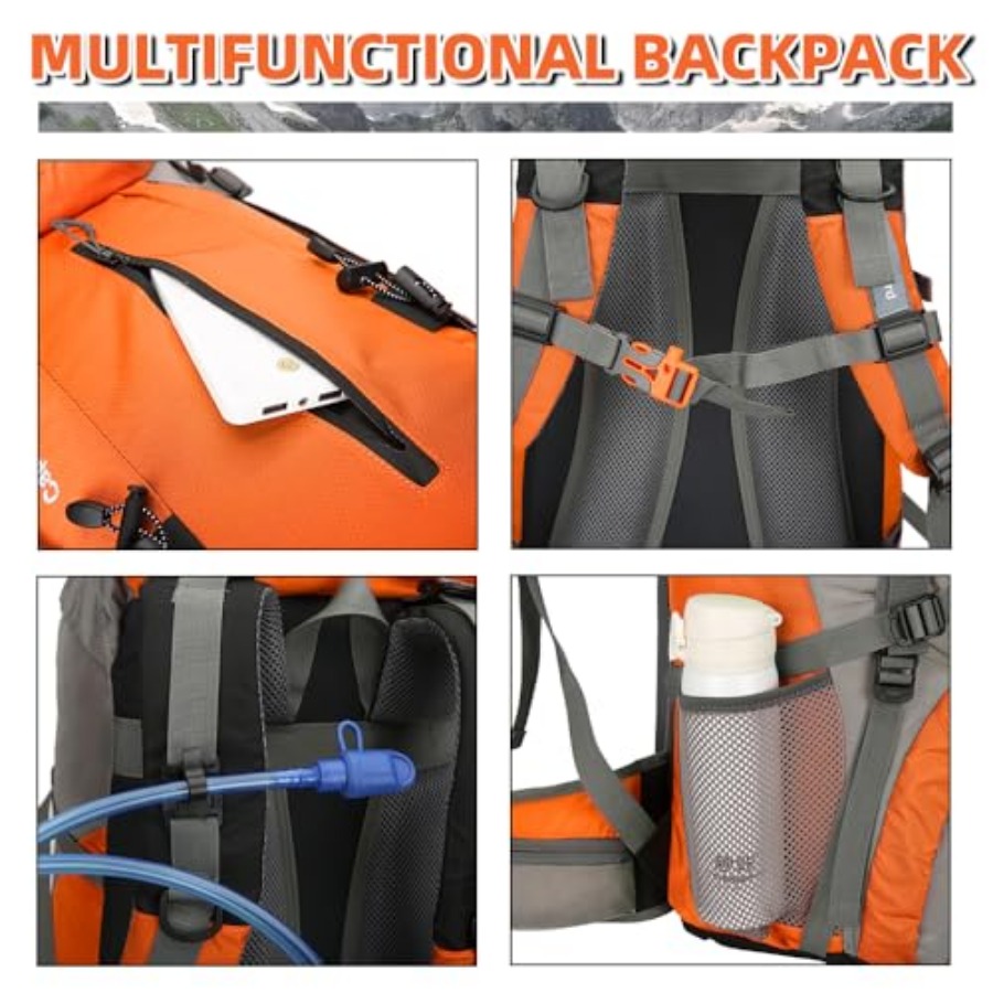 70L Hiking Backpack with Rain  - Hiking Backpack Waterproof incelemesi ve fiyatı