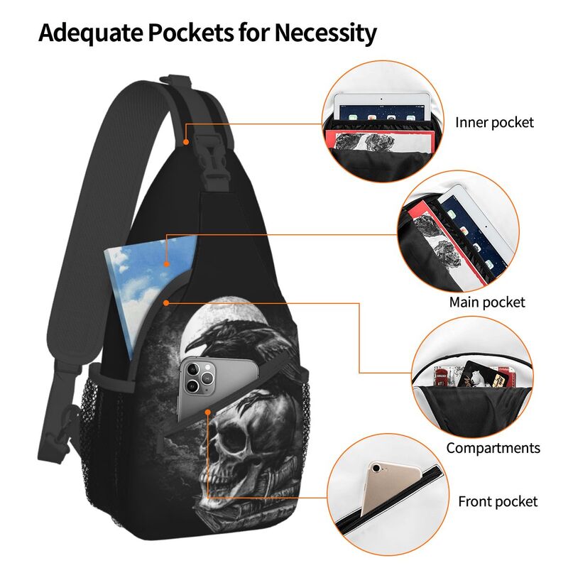 Crow The Skull Sling Crossbody - Sling Backpack Shoulder incelemesi ve fiyatı