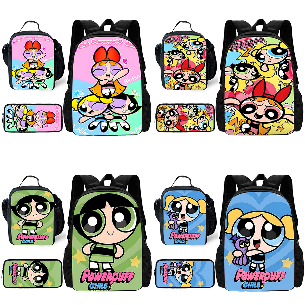 Child Cute Anime Powerpuffs Gi - School Backpack Teen incelemesi ve fiyatı