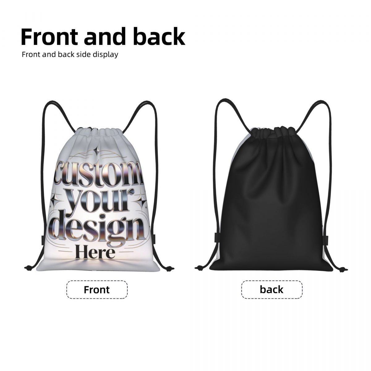 Custom Your Photo Logo Text Dr - Drawstring Gym Bag incelemesi ve fiyatı