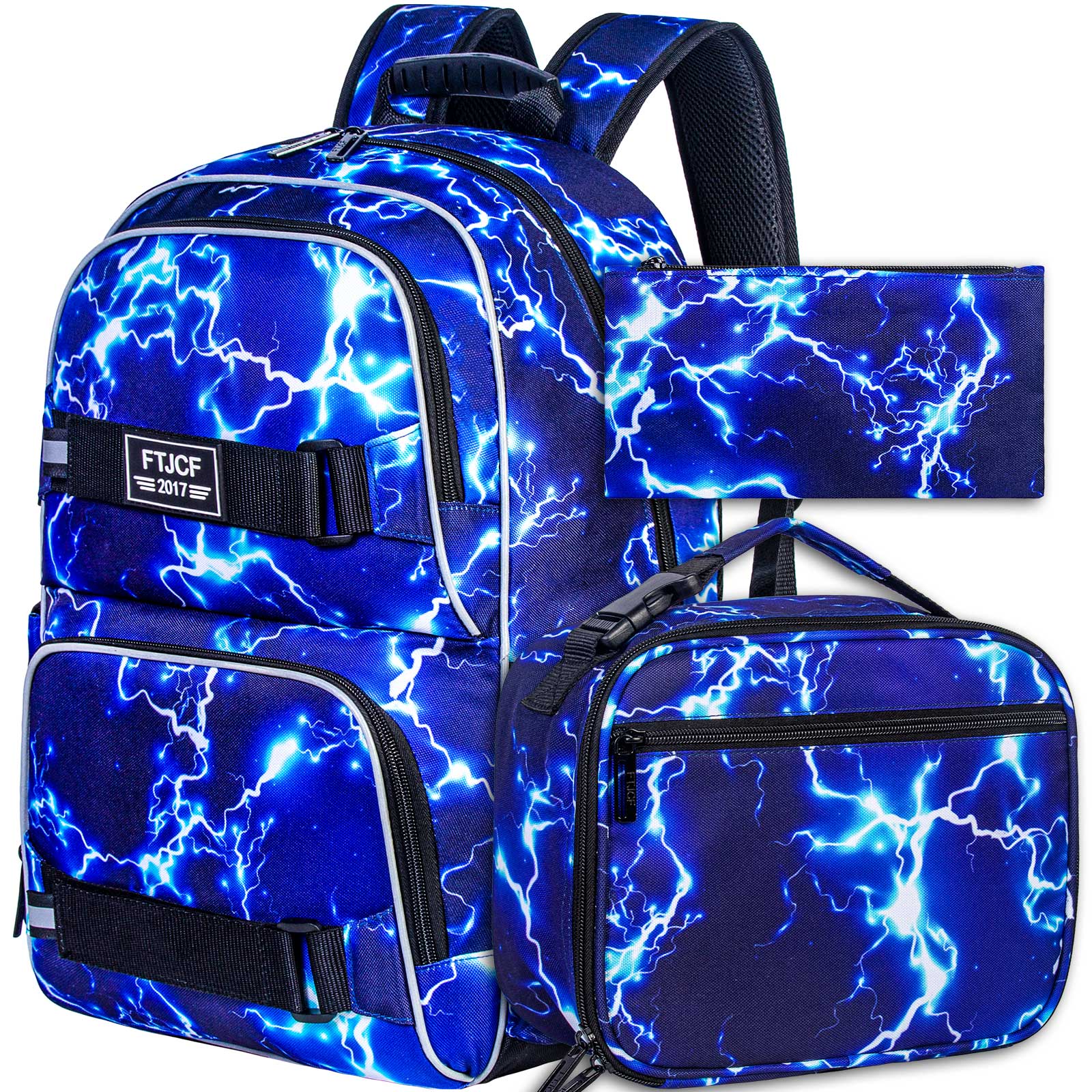 3PCS Lightning boys Backpack,  - School Backpack Teen incelemesi ve fiyatı