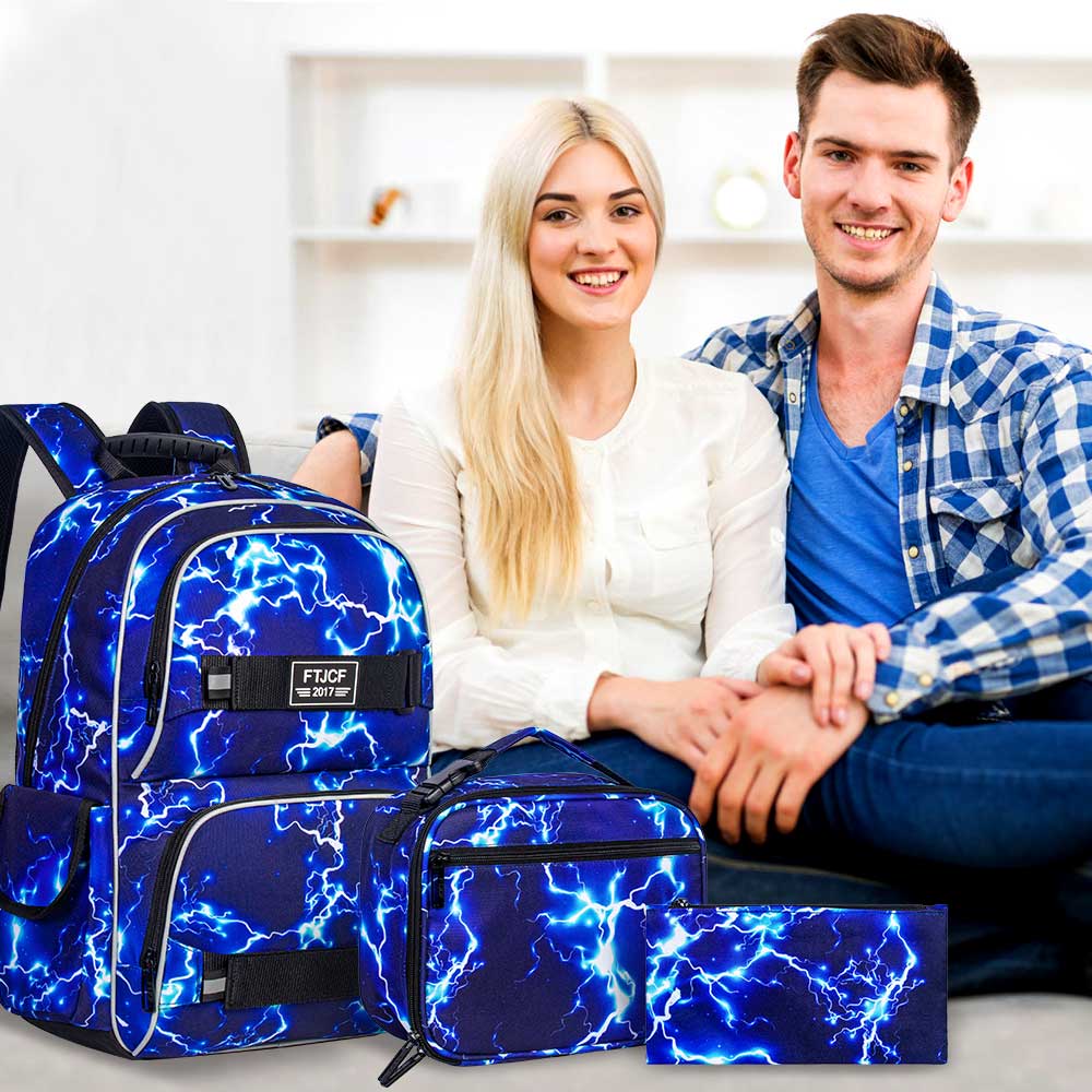 3PCS Lightning boys Backpack,  - School Backpack Teen incelemesi ve fiyatı