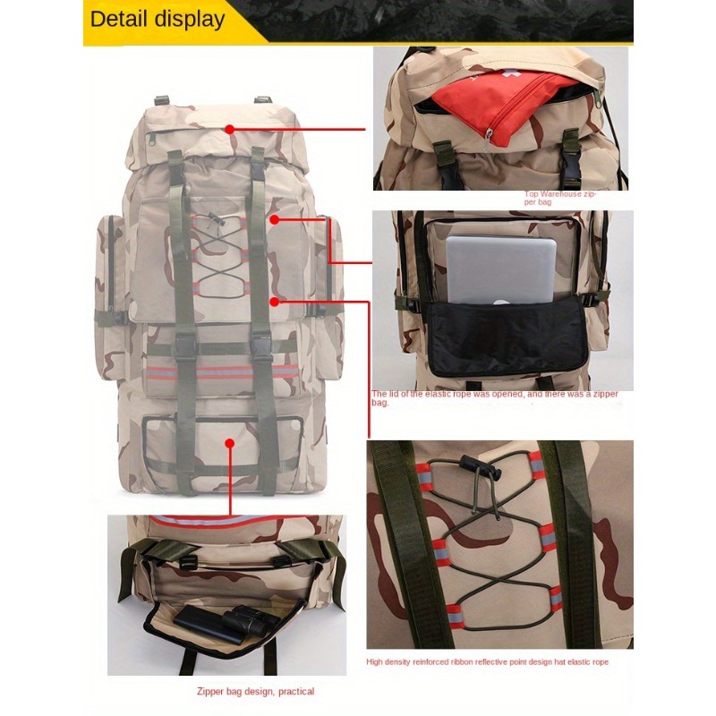 Large Capacity Outdoor Tactica - Rucksack Military Style incelemesi ve fiyatı