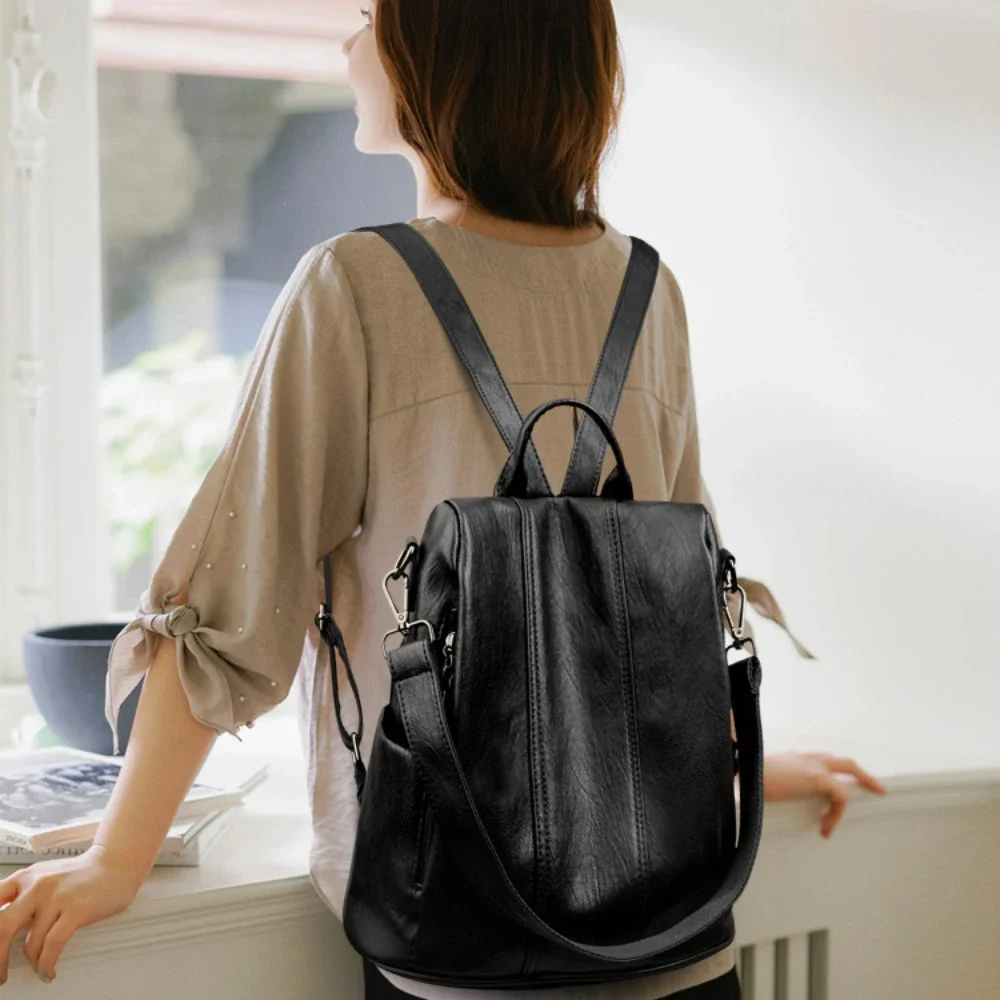 NEW Anti-theft Laptop Backpack - Leather Backpack Vintage incelemesi ve fiyatı