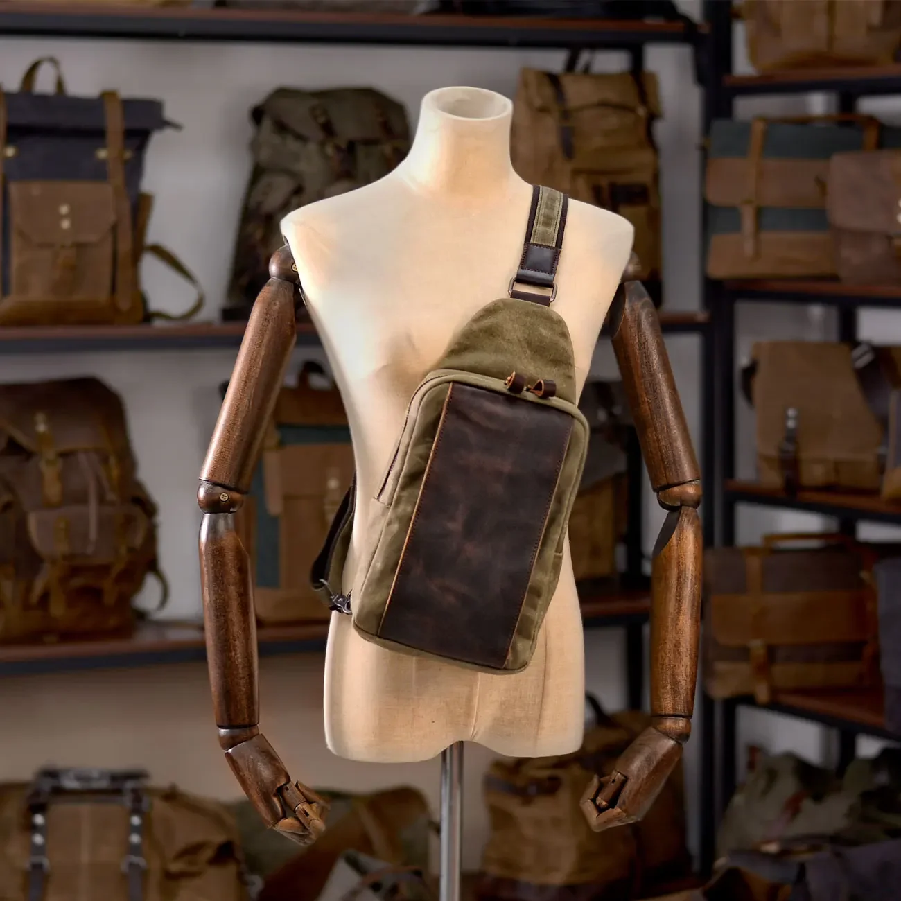 Casual Men's Vintage Waxed Can - Hiking Backpack Waterproof incelemesi ve fiyatı