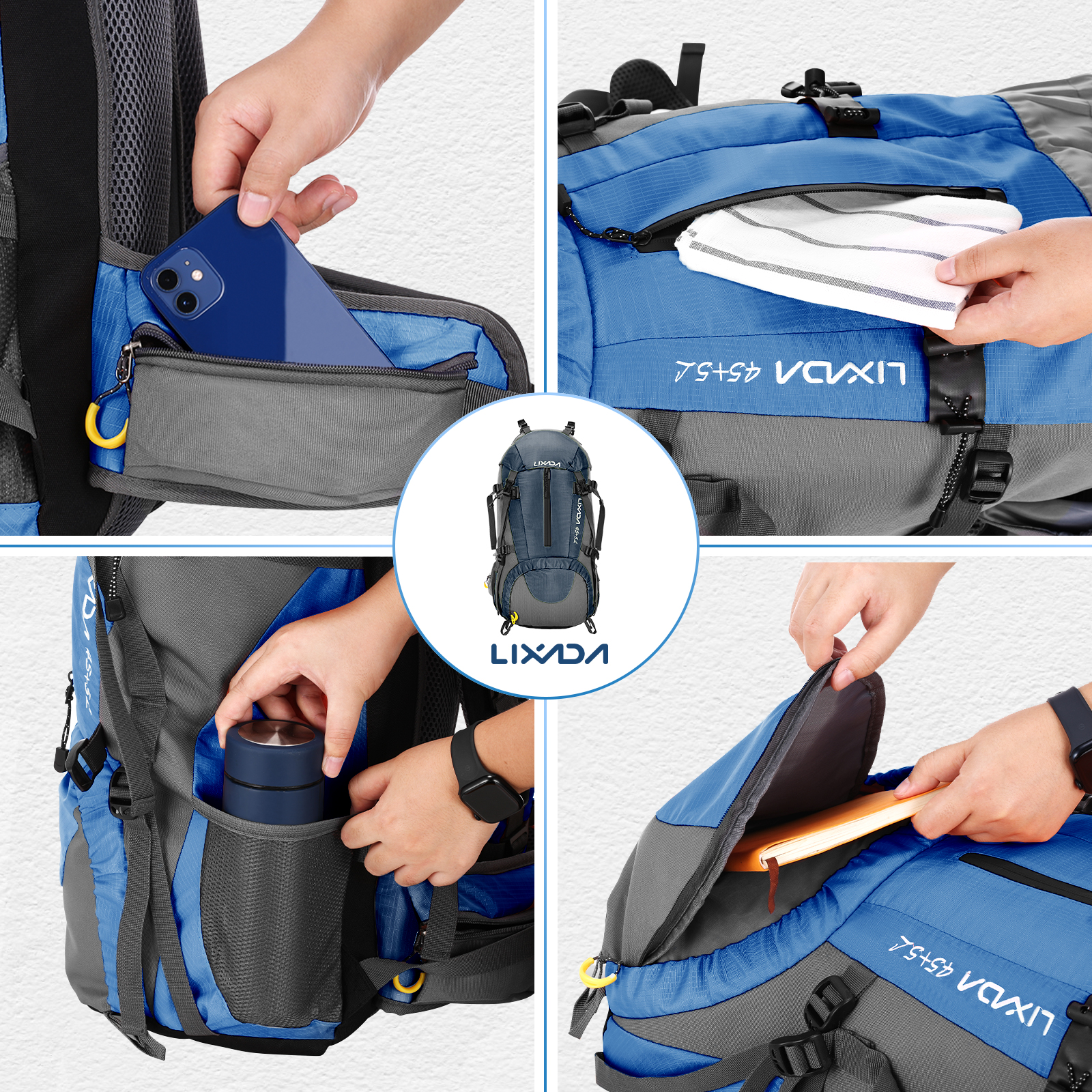 Lixada 50L Large Waterproof Tr - Rain Cover Backpack incelemesi ve fiyatı