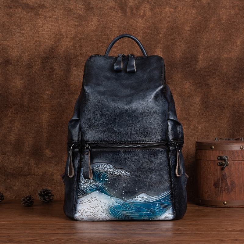 Genuine Real Soft Leather Wome - Leather Backpack Vintage incelemesi ve fiyatı