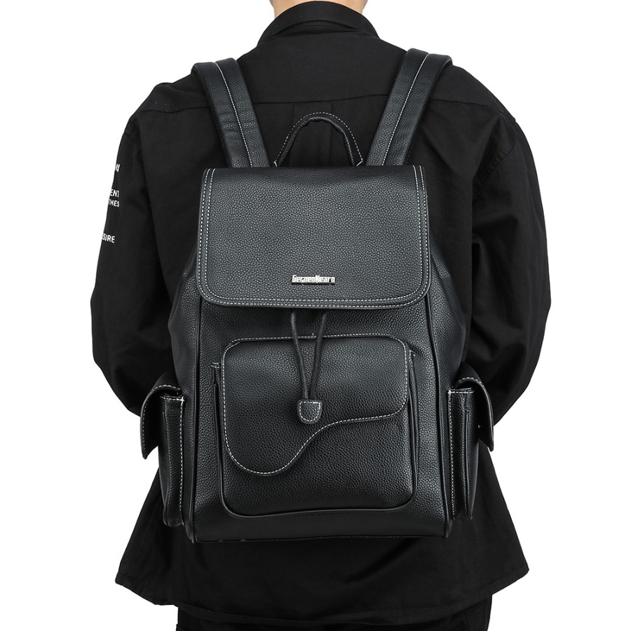【New Arrival】Women's Black Fau - Leather Backpack Vintage incelemesi ve fiyatı