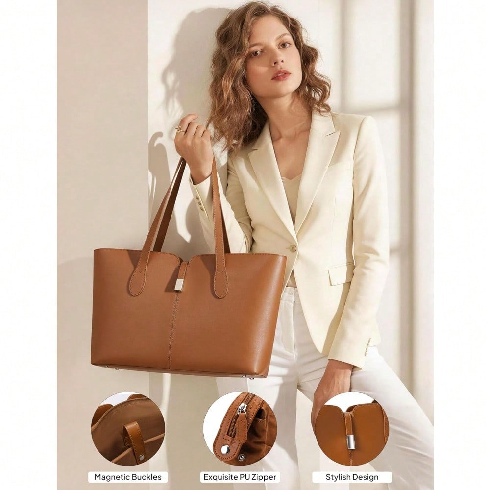 Laptop Tote Bag For Women With - Laptop Sleeve Removable incelemesi ve fiyatı