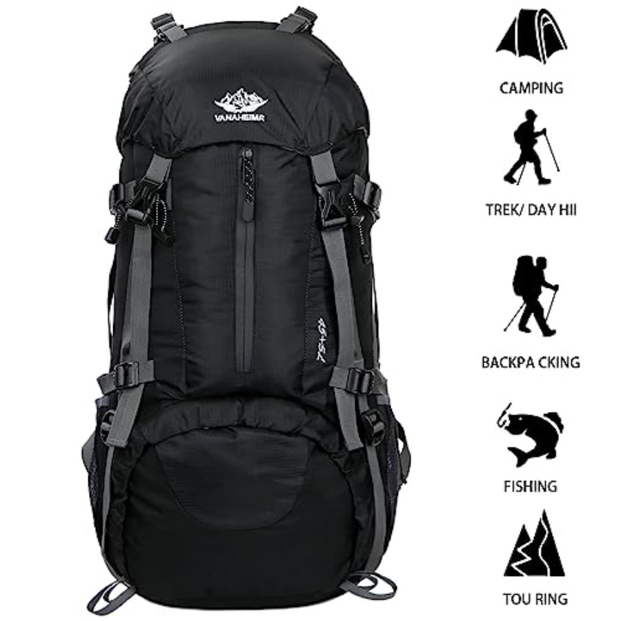 50L Hiking Backpack Men Campin - Rain Cover Backpack incelemesi ve fiyatı